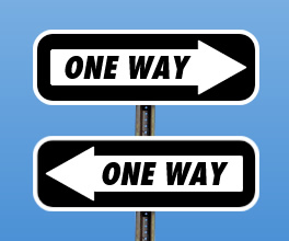 one way