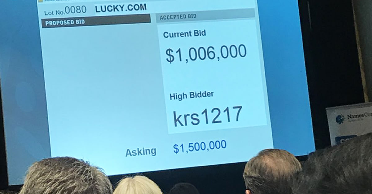 NamesCon 2018 Auction